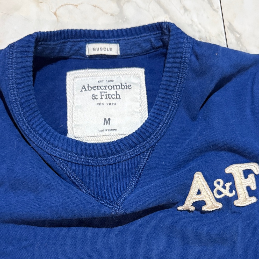 Abercrombie & Fitch Royal Blue Crewneck Sweater